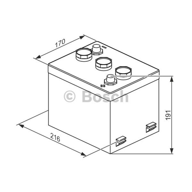 Bosch Auto accu 6 volt 77 ah Type S3061