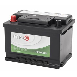 Dynac Auto accu 12 volt 55 ah Type 55565L + links