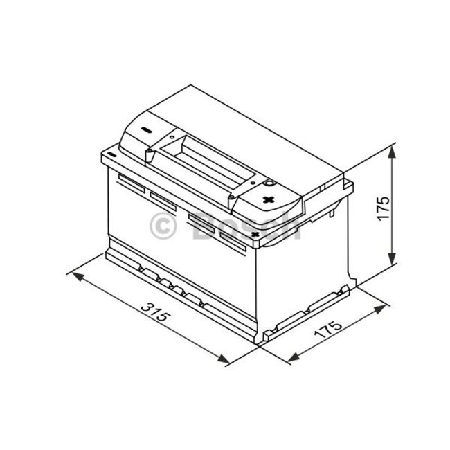 Bosch Accu EFB start-stop 12 volt 75 ah Type S4 E10