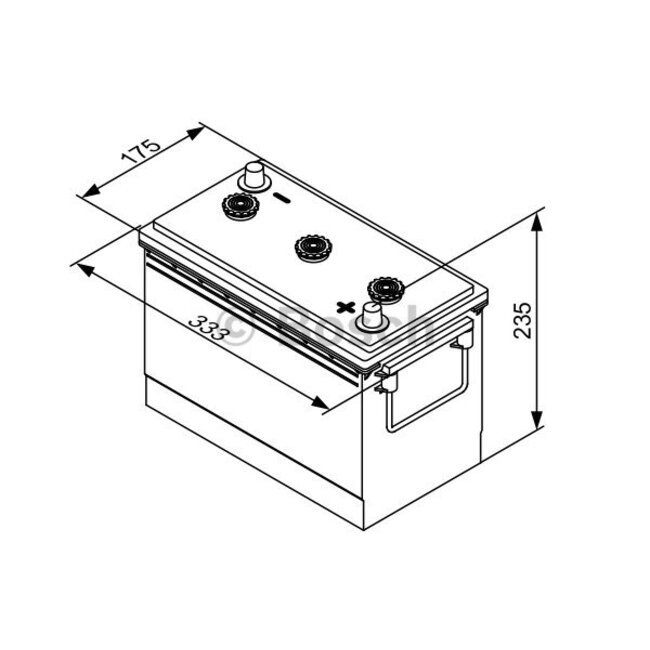 Bosch Auto accu 6 volt 150 ah Type T3 063