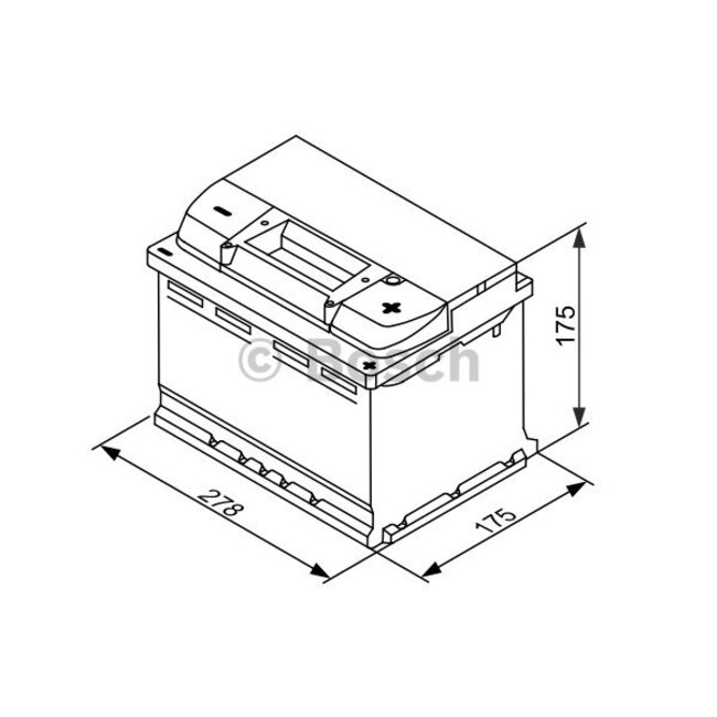 Bosch Accu EFB start-stop 12 volt 65 ah Type S4 E07