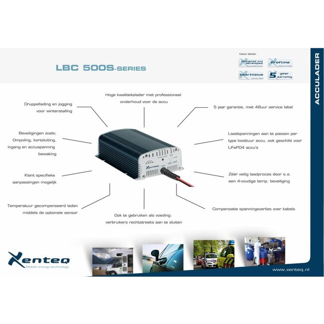 Xenteq LBC 512-20S acculader 12 volt 20 A
