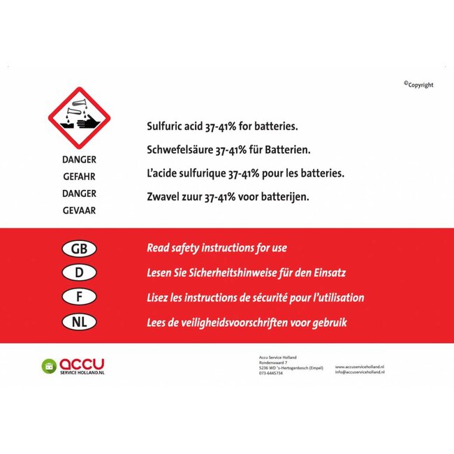 Landport (LP) 6N7-1 (B39-6) motor accu 6 volt 7,0 ah (00714 - MD 6N7-1 (B39-6)