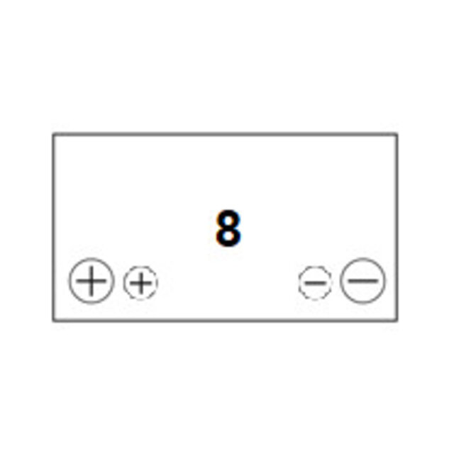 Optima Blue Top BT DC 5.0 AGM deep cycle accu 12 volt 66 ah