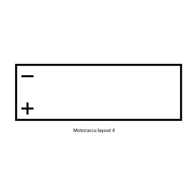 Landport (LP) YT4B-BS 12 volt 2,3 ah AGM motor accu (50302 - MA LT4B-BS)