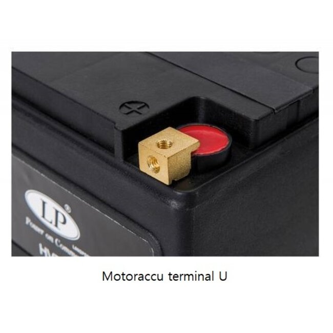 Landport (LP) HVT-4 Harley accu AGM 12 volt 22 ah (MH HVT-4) met de + rechts voor