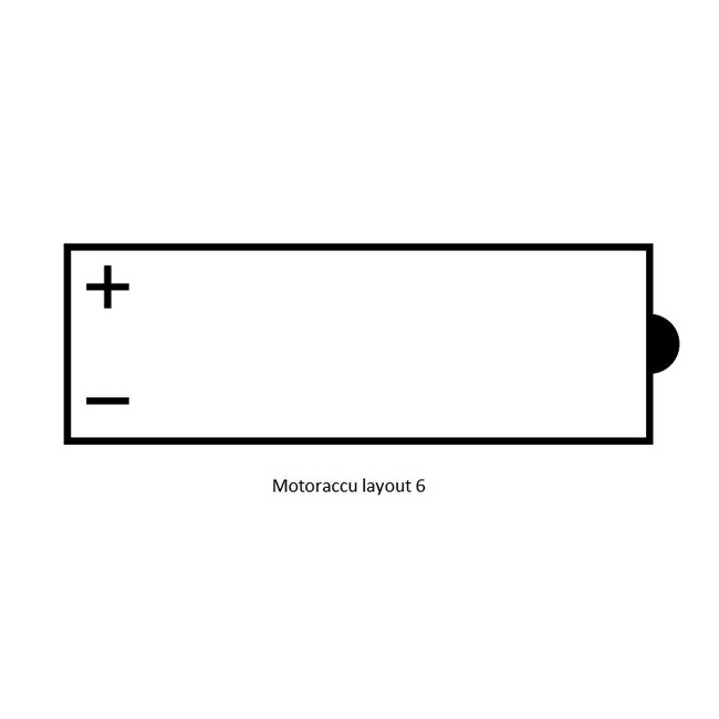 Landport (LP) 6N4A-4D motor accu 6 volt 4,0 ah (00413 - MD 6N4A-4D)