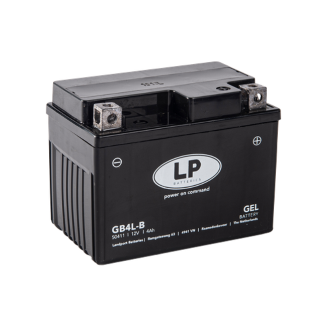 Landport (LP) LB4-3 motor GEL accu 12 volt 4,0 ah (50411 - GB4L-B)