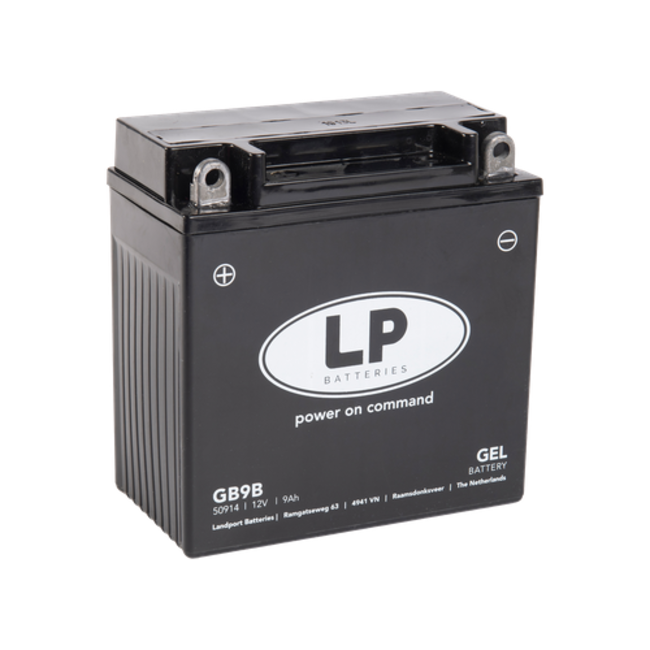 Landport (LP) LTX9A-4 motor GEL accu 12 volt 9 ah (50914 - GB9B)