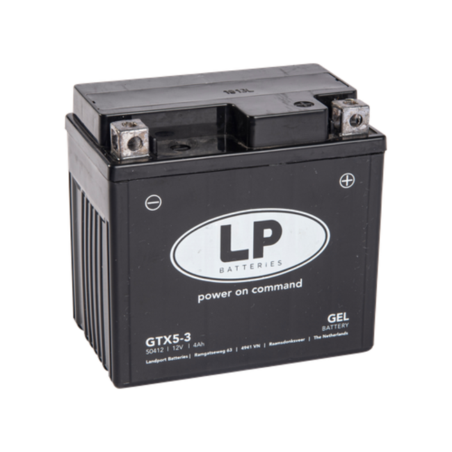 LP GTX5-3 motor GEL accu 12 volt 4,0 ah (50412 - MG LTX5-3)