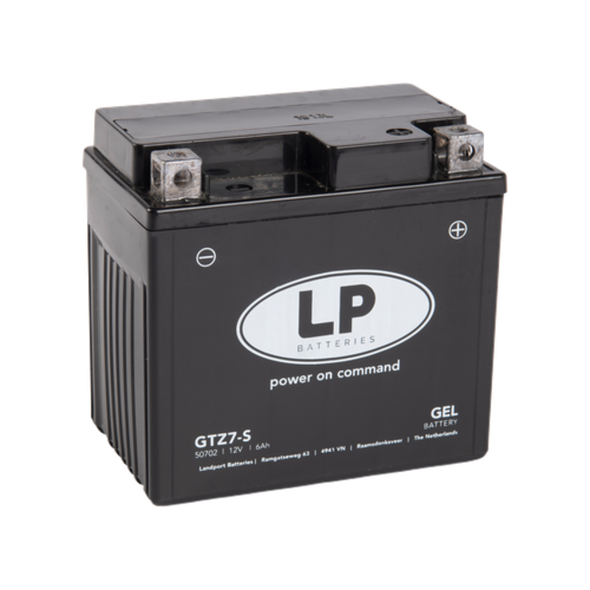 LP GTZ7-S motor GEL accu 12 volt 6,0 ah (50702 - MG LTZ7-S)