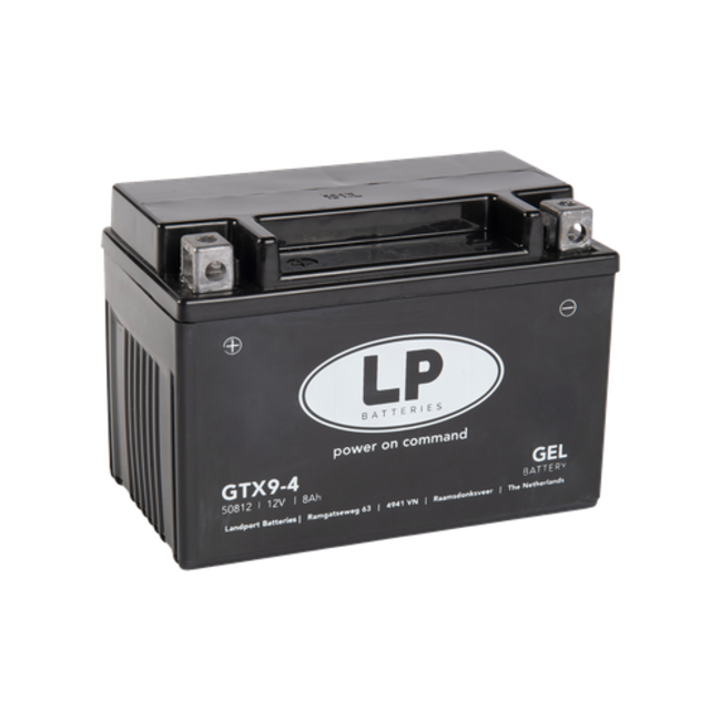 Landport (LP) LTX9-4 motor GEL accu 12 volt 9,0 ah (50812 - GTX9-4)