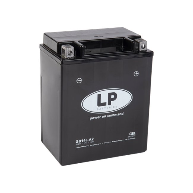 Landport (LP) LTX14AH-3 motor GEL accu 12 volt 14,0 ah (51411 - GB14L-A2)
