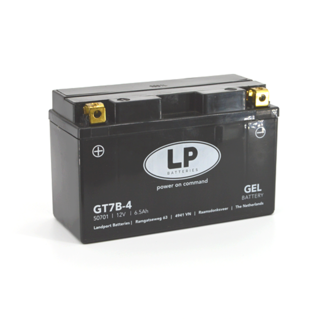 Landport (LP) LT7B-4 motor GEL accu 12 volt 6 ah (50701 - GT7B-4)