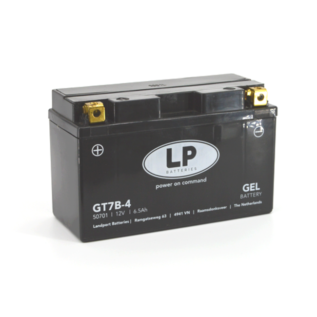 LP GT7B-4 motor GEL accu 12 volt 6,5 ah (50701 - MG LT7B-4)