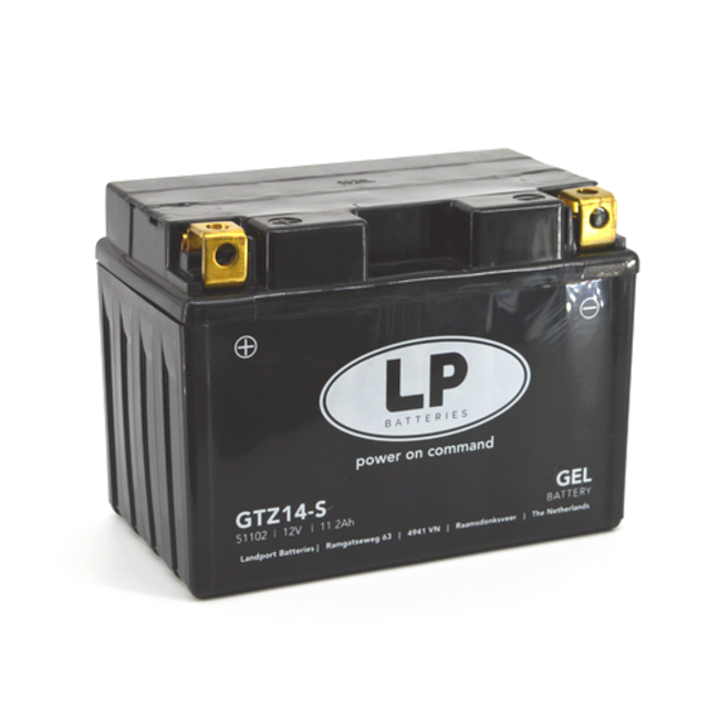Landport (LP) LTZ14-S motor GEL accu 12 volt 11,2 ah (51102 - GTZ14-S)