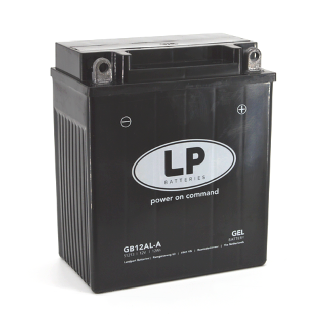 LP GB12AL-A motor GEL accu 12 volt 12,0 ah (51213 - MG LB12A-3)