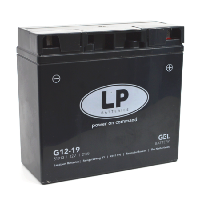 Landport (LP) L12-19 motor GEL accu 12 volt 21,0 ah (51913 - G12-19)