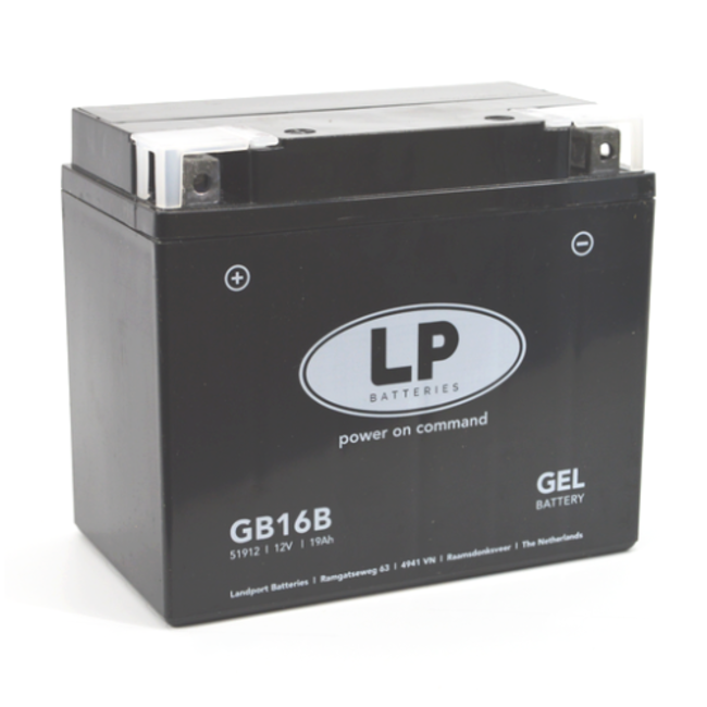 LP GB16B motor GEL accu 12 volt 19,0 ah (51912 - MG LB16-4)