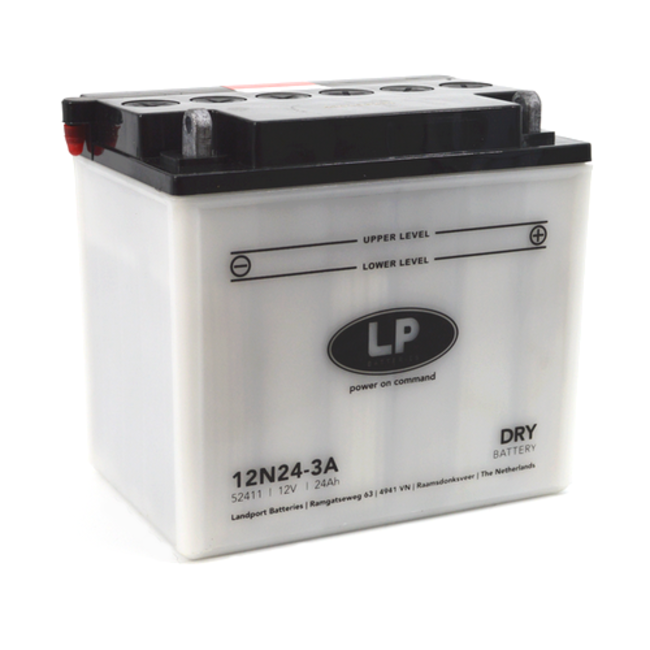 LP 12N24-3A motor accu 12 volt 24,0 ah (52411 - LD 12N24-3A)