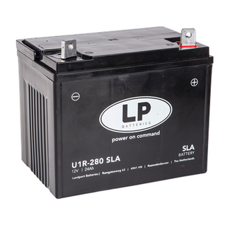 LP SLA U1R-280 motor / grasmaaier accu 12 volt 24 ah (LS U1R-280 SLA)