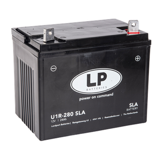 SLA U1R-280 motor / grasmaaier accu 12 volt 24 ah (LS U1R-280 SLA)
