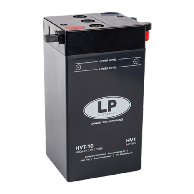 Landport (LP) HVT 10 Harley accu 6 volt 22 ah retro look (MH HVT-10)