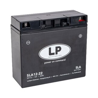 LP SLA 12-22 Motor accu 12 volt 22 ah (52113 - MS SLA 12-22)