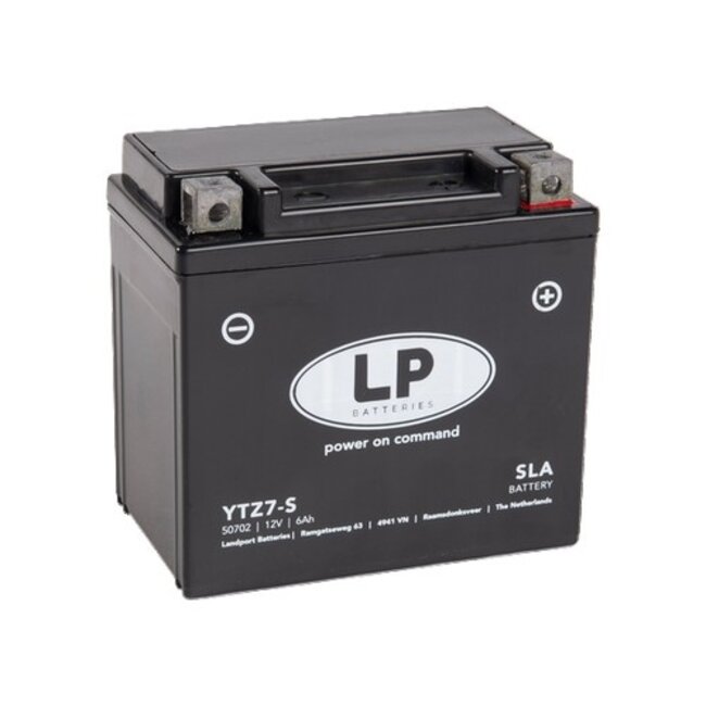 Landport (LP) SLA LTZ7-S Motor accu 12 volt 6,0 ah (50702 - YTZ7-S)