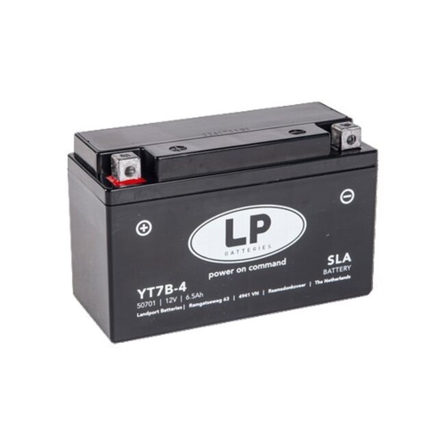 Landport (LP) SLA LT7B-4 Motor accu 12 volt 6,5 ah (50701 - YT7B-4)