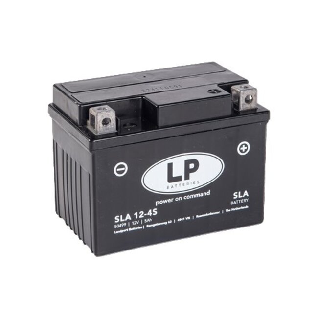 Landport (LP) SLA 12-4S Motor accu 12 volt 5,0 ah (50499 - SLA 12-4S)