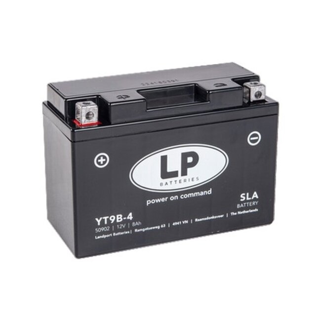 LP SLA YT9B-4 Motor accu 12 volt 8,0 ah (50902 - MS LT9B-4)