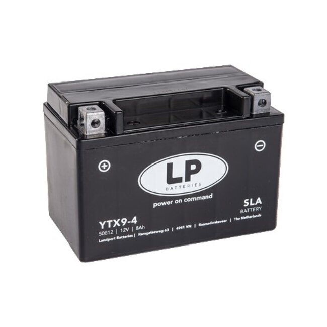 LP YTX9-4 (SLA 12-8) Motor accu 12 volt 8,0 ah (50812 - MS LTX9-4)