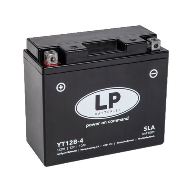 Landport (LP) SLA LT12B-4 Motor accu 12 volt 10,0 ah (51201 - YT12B-4)