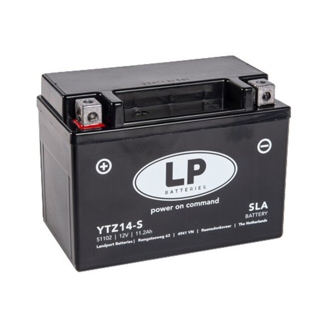 Landport (LP) SLA LTZ14-S Motor accu 12 volt 11,2 ah (51102 - YTZ14-S)