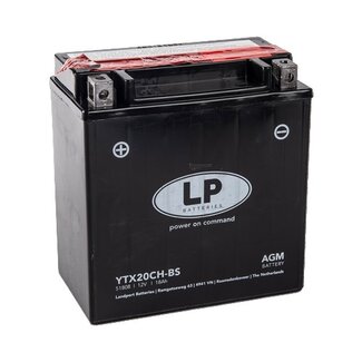 LP YTX20CH-BS 12 volt 18 ah AGM motor accu (51808 - MA LTX20CH-BS)