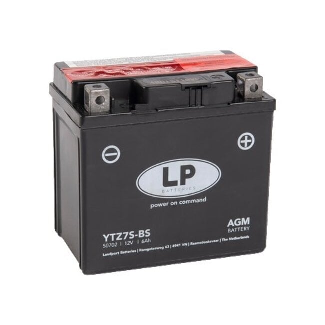 LP YTZ7S-BS 12 volt 6,0 ah AGM motor accu (50702 - MA LTZ7S-BS)