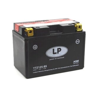 LP YTZ12S-BS 12 volt 11 ah AGM motor accu (50901- MA LTZ12S-BS)