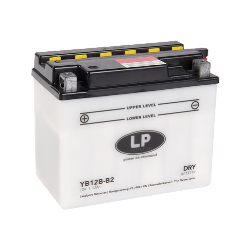 Landport (LP) YB12B-B2 motor accu 12 volt 12 ah (51212 - MD YB12B-B2)