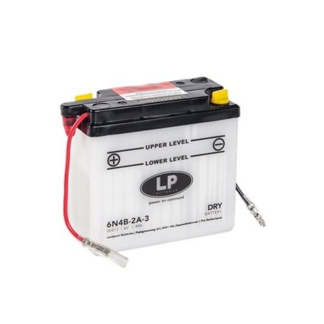 Landport (LP) 6N4B-2A-3 motor accu 6 volt 4,0 ah (00412 - MD 6N4B-2A-3)