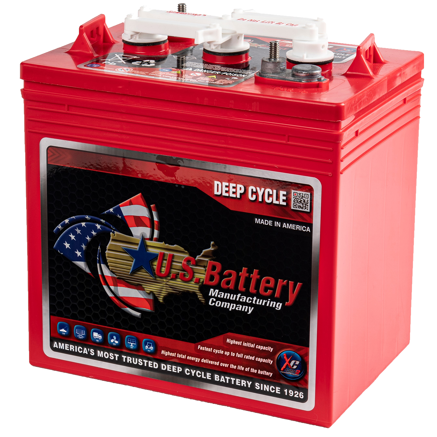U.S. Battery Deep Cycle accu 6 volt 232 ah Type US 2200 - Accu Service