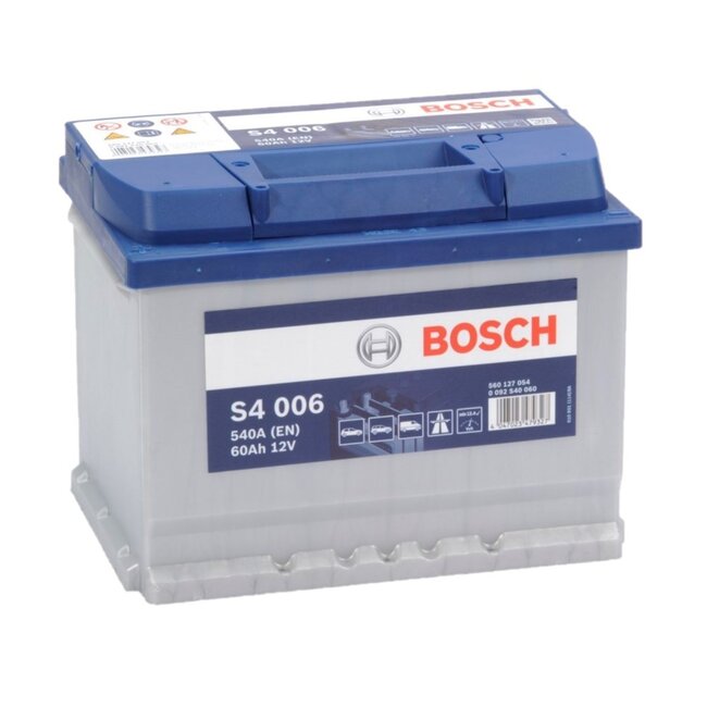 Bosch Auto accu 12 volt 60 ah Type S4006 + links