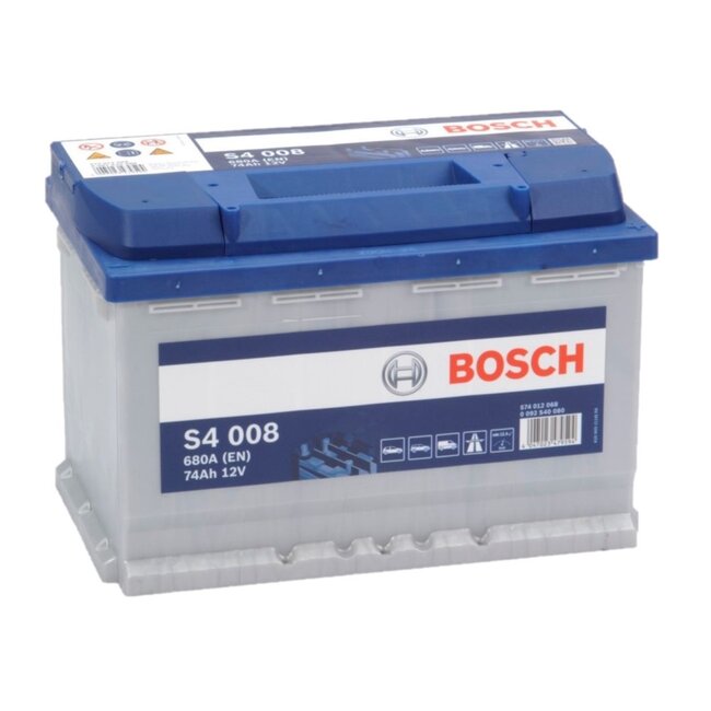 0 092 S40 080 BOSCH S4 008 S4 Batterie 12V 74Ah 680A B13 Batterie