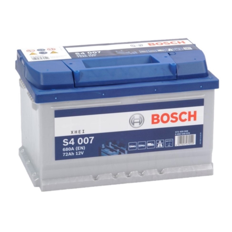 leerling kapok rukken Bosch Auto accu 12 volt 72 ah Type S4007 - Accu Service Holland