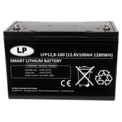 SMART Lithium accu LFP V12-100 LiFePo4 12 volt 100 Ah 1280 Wh