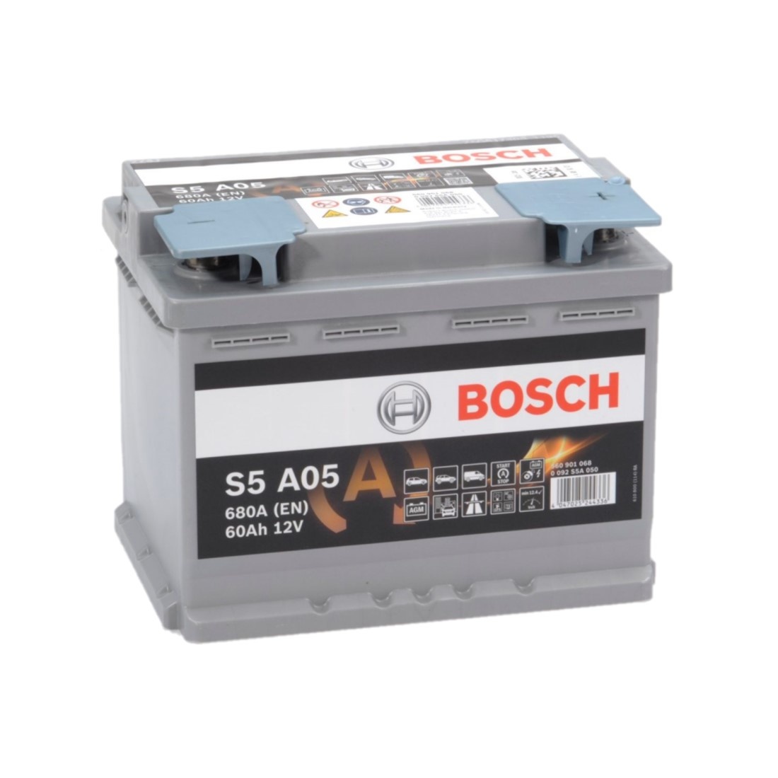 Niet essentieel identificatie wildernis Bosch Auto accu AGM 12 volt 60 ah Type S5A05 - Accu Service Holland