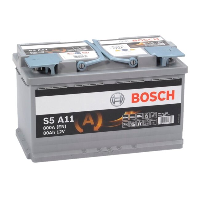 Bosch Auto accu AGM 12 volt 80 ah Type S5A11