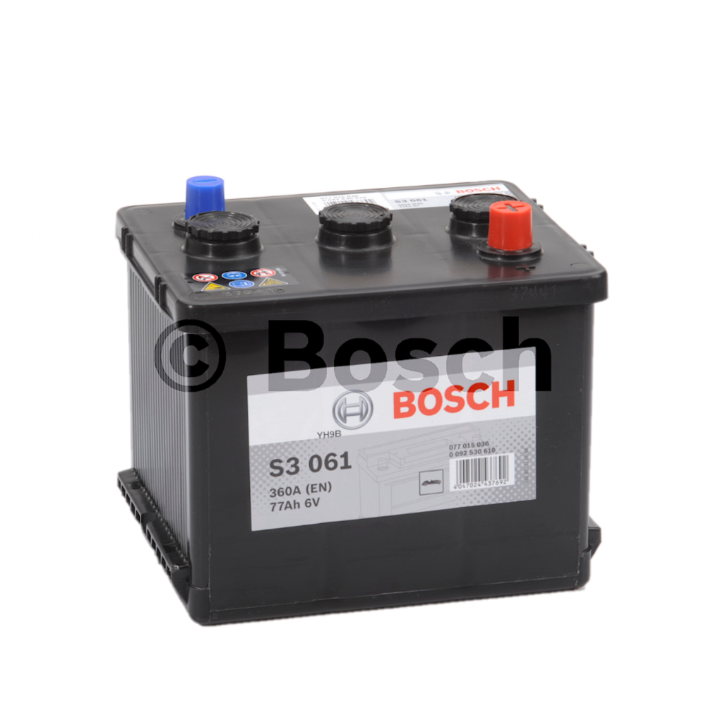 stopverf begrijpen voor Bosch Auto accu 6 volt 77 ah Type S3061 - Accu Service Holland