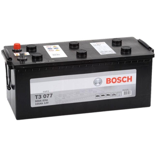 Bosch Startaccu 12 volt 155 ah T3 077 Black truckline