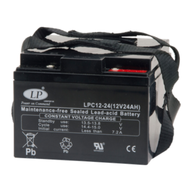 LP VRLA-LPC-AGM accu 12 volt 24 ah LPC12-24 t12